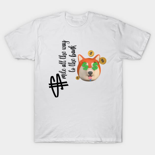 Fox face with Money eyes Doller T-Shirt by O.M design